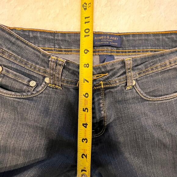 Romeo & Juliet Couture Premium Straight Leg Dark Wash Denim Jeans Size 28 - Picture 7 of 8